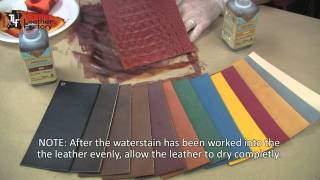 How to Use the EcoFlo Waterstains On Leather [upl. by Ynnij78]