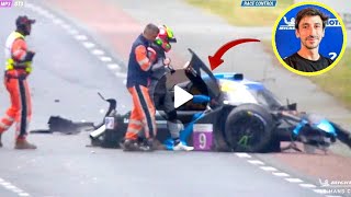 Louis Rossi HORROR CRASH Incident  Road To Lemans 2024  Race Ended Early [upl. by Moulden]