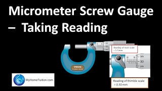 Micrometer Screw Gauge  Taking Reading  Introduction to Physics [upl. by Ayenet636]