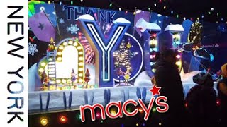 ニューヨーク★メーシーズのクリスマスイルミネーションMacy’s Christmas Window・ショーウィンドウホリデーデコレーション、アメリカの願いを込めて [upl. by Yelehsa]