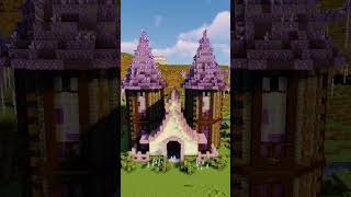 A Fantasy House at Amethyst  Minecraft Build Preview Day Version shorts minecraft [upl. by Nessaj]