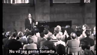 Tom Lehrer  The Elements  LIVE FILM From Copenhagen in 1967 [upl. by Gnauq240]