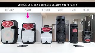 Parlante Bluetooth Portátil Aiwa 15quot TWS AWP1510D  MEGATONE [upl. by Yekcim]