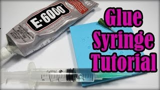 Loading amp Using a Glue Dispensing Syringe using E6000 and Gemtac Adhesives [upl. by Aseefan410]