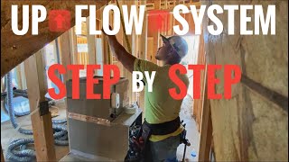 HVAC INSTALL Step by Step  UP FLOW SYSTEM [upl. by Ahseiym9]