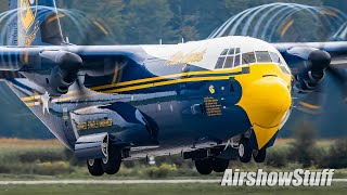 New quotFat Albertquot C130J Super Hercules  First Public Demo [upl. by Hawker873]