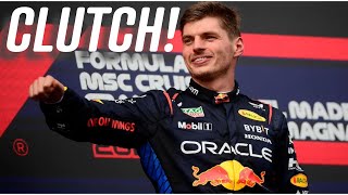 MAX pulls off another CLUTCH win in imola  RACE REVIEW  F1 NEWS [upl. by Sacha759]