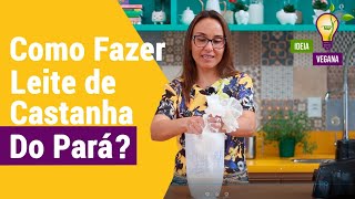 Como fazer Leite de Castanha do Pará  Leite de Castanha do Pará [upl. by Gudrun]