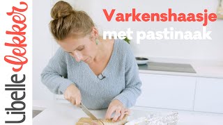 Klaar in 30 minuten redactrice Natalie maakt een varkenshaasje in de oven met pastinaak [upl. by Zoeller]