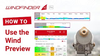 Use the Wind Preview  HowTo  Windfinder App Plus [upl. by Noyahs]