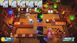 Overcooked 2 Level 25 2 Players 3 Stars [upl. by Gniw]