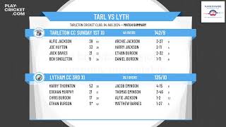 Tarleton CC Sunday 1st XI v Lytham CC 3rd XI [upl. by Phare97]