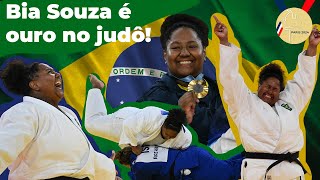 Beatriz Souza conquista o ouro no judô feminino dos Jogos Olímpicos de Paris [upl. by Osswald]