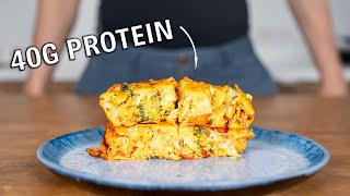 The BEST High Protein Egg Breakfast Ive ever made Frittata [upl. by Cohlette939]