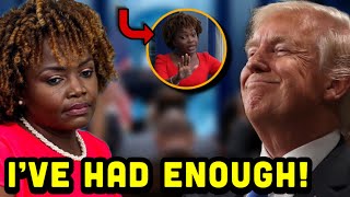 Karine JeanPierre SNAPS and STORMS OUT in RAGE After Trump’s Victory ‘It’s NOT FAIR’ [upl. by Nilya231]