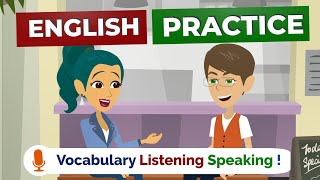 English Speaking Practice Easy Way  American English Conversation Practice [upl. by Airbas]