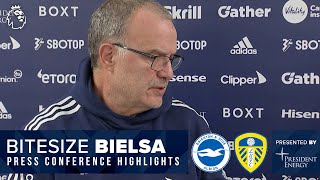 Kalvin Phillips best position injury news Gelhardt  Marcelo Bielsa  Brighton v Leeds United [upl. by Atikaj703]