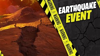 FORTNITE  EARTHQUAKE Event Watch  Map VIOLENTLY Shaking And Cracking LIVE In Game  After Update [upl. by Uyerta]