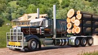 ATS  Logging Trip  American Truck Simulator [upl. by Tristam]