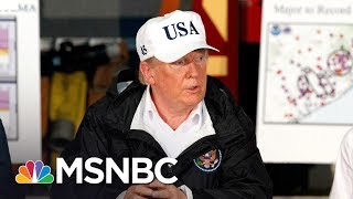 President Donald Trump Steps Into The Hurricane Harvey Tragedy  The Last Word  MSNBC [upl. by Cornew]