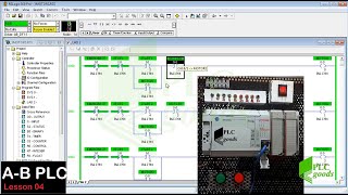 RSLogix 500 Bit instructions Latchunlatch outputs one shot RisingFalling AND OR XOR AB PLC [upl. by Ahsied14]