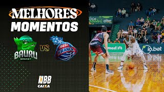 BRITE NELES  BAURU BASKET 76 x 70 SESI FRANCA  MELHORES MOMENTOS  NBB CAIXA 202425 [upl. by Tare]