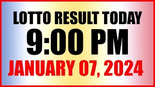 Lotto Result Today 9pm Draw January 7 2024 Swertres Ez2 Pcso [upl. by Elmira]