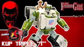 TransformersGI Joe KUP TRIPLE quotTquot EmGos Transformers Reviews N Stuff [upl. by Yenreit]