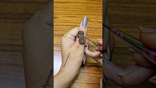 😍🌻Very Easy Finger Mehndi Design mehndi henna shorts [upl. by Ranjiv]