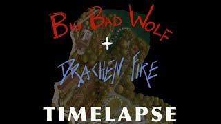 TIMELAPSE The Big Bad Wolf  Drachen Fire at Busch Gardens Williamsburg [upl. by Acimak]