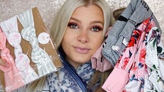 Elsewhereshop Baby Girl Clothing Haul  Twin Pregnancy  Sarah Pope [upl. by Oniliuqnart]