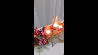 Centro de Mesa de Natal Simples e Rápido Diy Aprenda Você Decoração de Natalina [upl. by Gudrun]