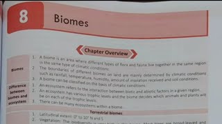 Geography digest Lesson8 Biomes 11th Science MH Board [upl. by Chere]