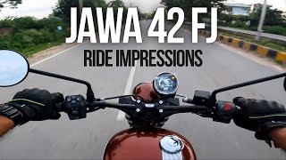 New Jawa 42 FJ Ride Impressions  The Best Jawa Motorcycles  Motorxone [upl. by Cowan]