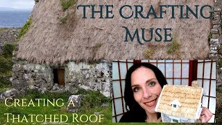 Thatched Roof for Miniature Houses in DampD and TTRPG Terrain [upl. by Sindee102]