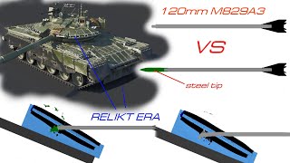 M829A3 vs Relikt  Abrams vs best T90T80 Explosive Armor [upl. by Gio713]