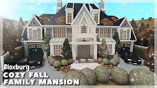 BLOXBURG Fall Family Mansion Speedbuild  Roblox House Build [upl. by Vierno88]