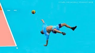 【バレーボール】神懸かったダイナミックレシーブ！どんな状況でも諦めない【スーパープレイ】Volleyball Acrobatic Saves [upl. by Dao]