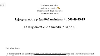 Corrigé BAC 2024 Philosophie  Méthode Dissertation Philo [upl. by Anyrtak162]