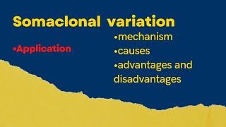 Somaclonal variationCauses of somaclonal variation  application of somaclonal variation [upl. by Asilav44]