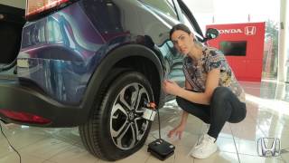 How to use a Honda HRV Tyre Repair Kit [upl. by Lankton]