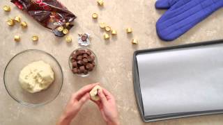 HERSHEYS  Recipes  Hidden ROLO Cookies [upl. by Urdna]