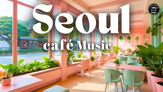 🌸 Cute Korean Cafe Playlist to BOOST Your Productivity  Seoul Morning Coffee Shop Ambience [upl. by Tasia746]