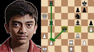 Unstoppable Attack by Gukesh  Vidit vs Gukesh  Goldmoney Asian Prelim 2021 [upl. by Darrey508]