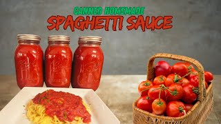 Canning Spaghetti Sauce with Fresh TomatoesWater Bath Method [upl. by Dew]