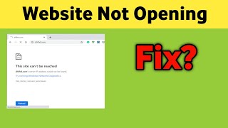 Laptop me Kuch Website Khul Nahi Rahi hai  Some Website Not openingNot loading Fix [upl. by Surovy911]