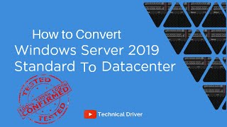 How to Convert Windows Server 20192016 Standard to DatacenterChange STANDARD Version to DATACENTER [upl. by Sesilu]