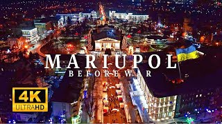 Mariupol Ukraine 🇺🇦 in 4K 60FPS ULTRA HD Video by Drone Before War [upl. by Issie]