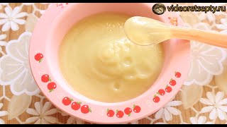 Детское пюре в мультиварке на пару из цветной капусты и кабачка  Baby puree  Видео Рецепт [upl. by Adiarf]