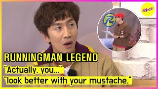 RUNNINGMAN quotActually youquot quotlook better with your mustachequot ENGSUB [upl. by Atinaej]